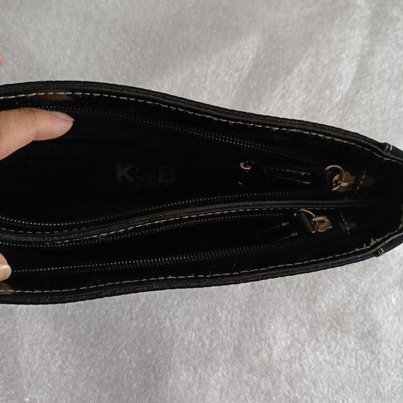 Y2K *KGB Company Hardware Canvas black purse shoulder retro bag - Picture 8 of 10